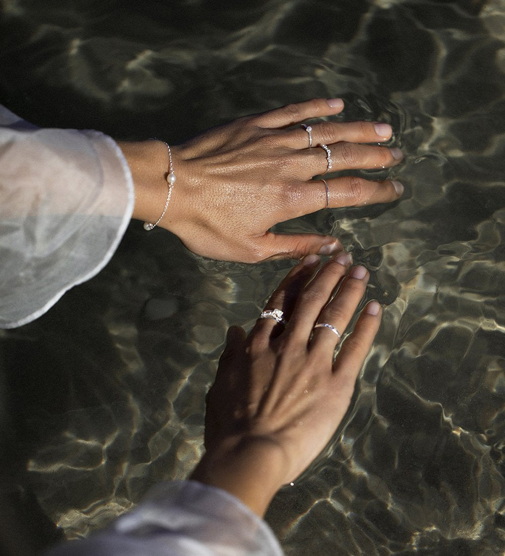 Premium Photo | Beautiful wedding rings in the hands